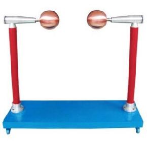 Discharge ball rack